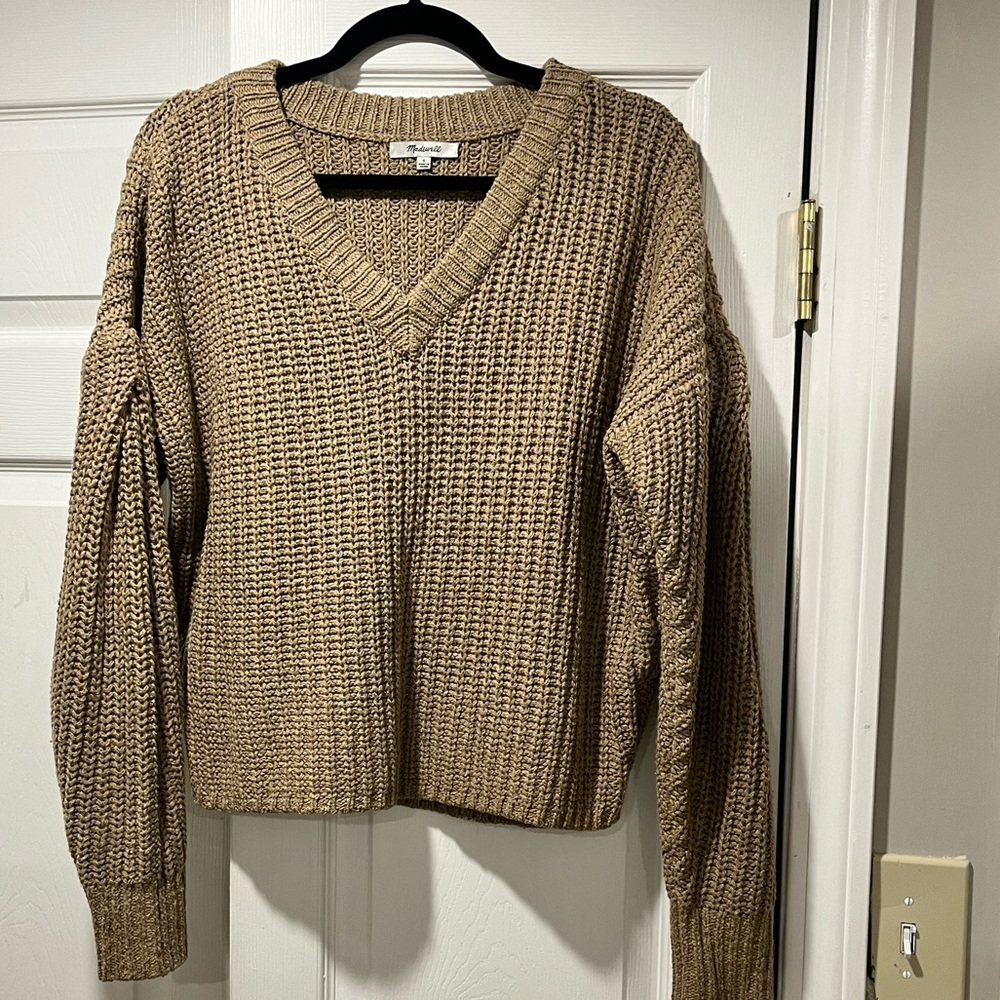 Madewell chunky v neck sweater